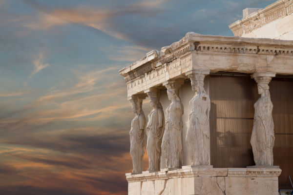 caryatides, acropolis of athens
